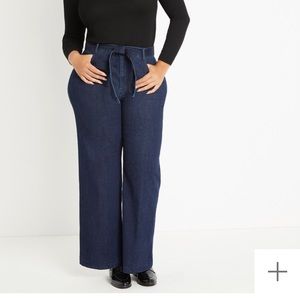 Eloquii wide leg jeans NWT